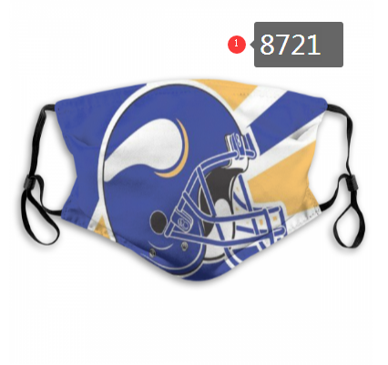 NFL 2020 Minnesota Vikings Dust mask with filter->nfl dust mask->Sports Accessory